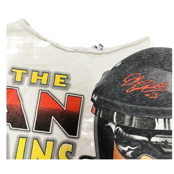 VTG NASCAR 90s Graphic T-Shirt XL No Collar - Picture 6 of 6